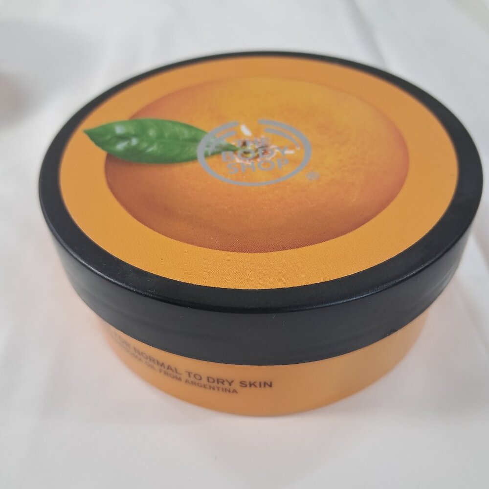 The Body Shop SATSUMA Energising Body Butter 6.75 oz orange lotion cream tub